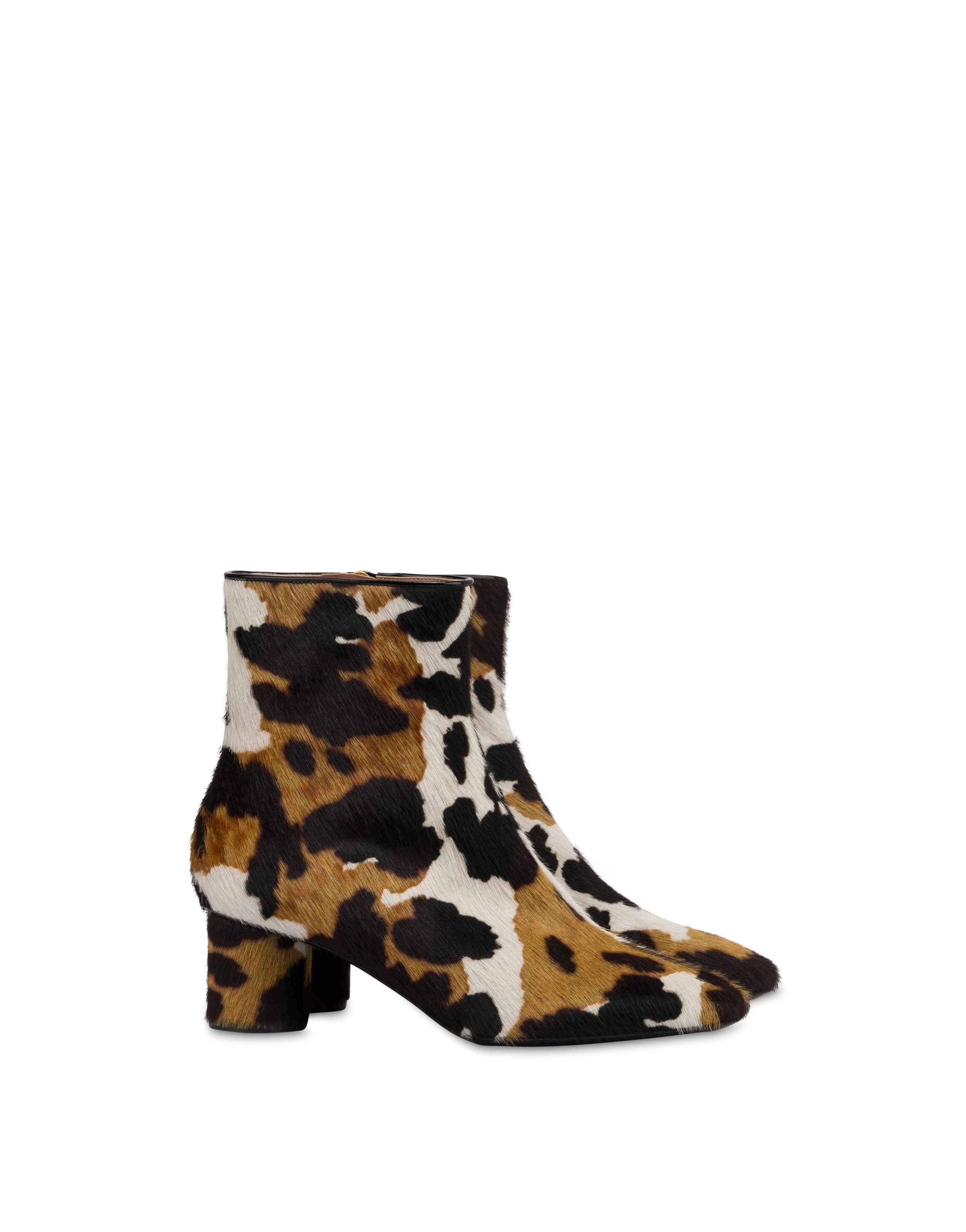 Stivaletto Sofia in cavallino stampato COW/NERO — vista 2