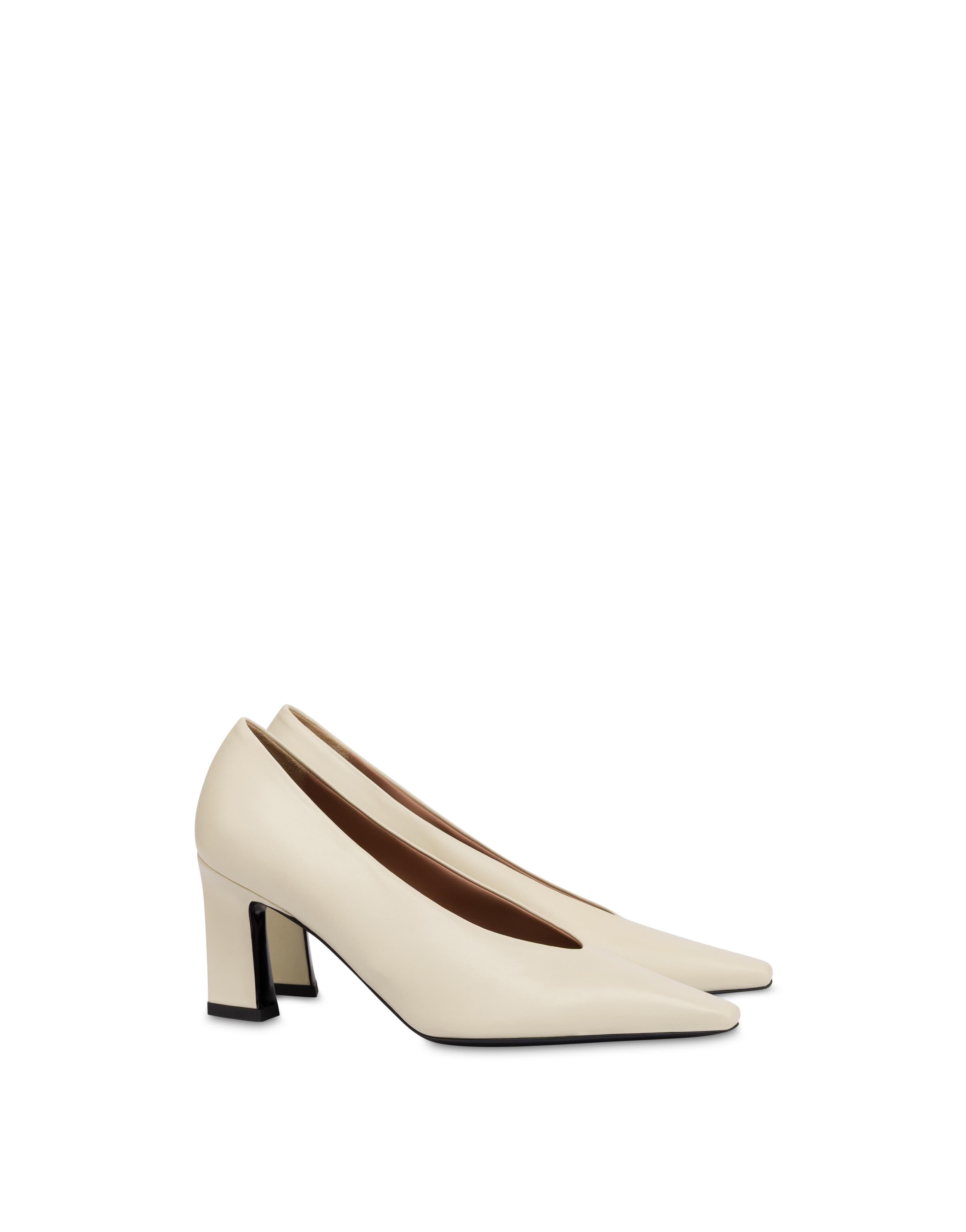 Décolleté Aurora in nappa BURRO — vista 2