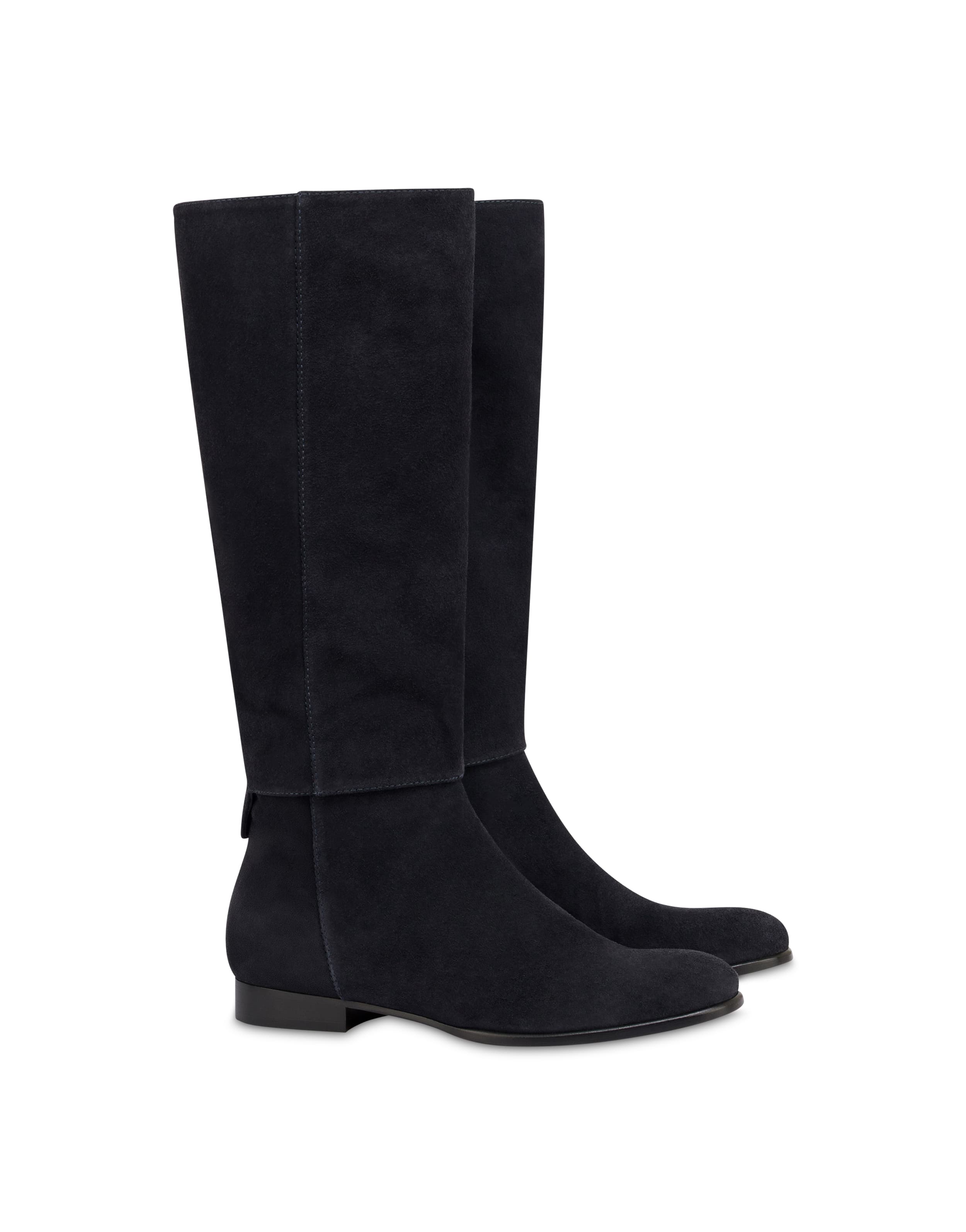 Stivale Winston flat in crosta CARBONE — vista 2