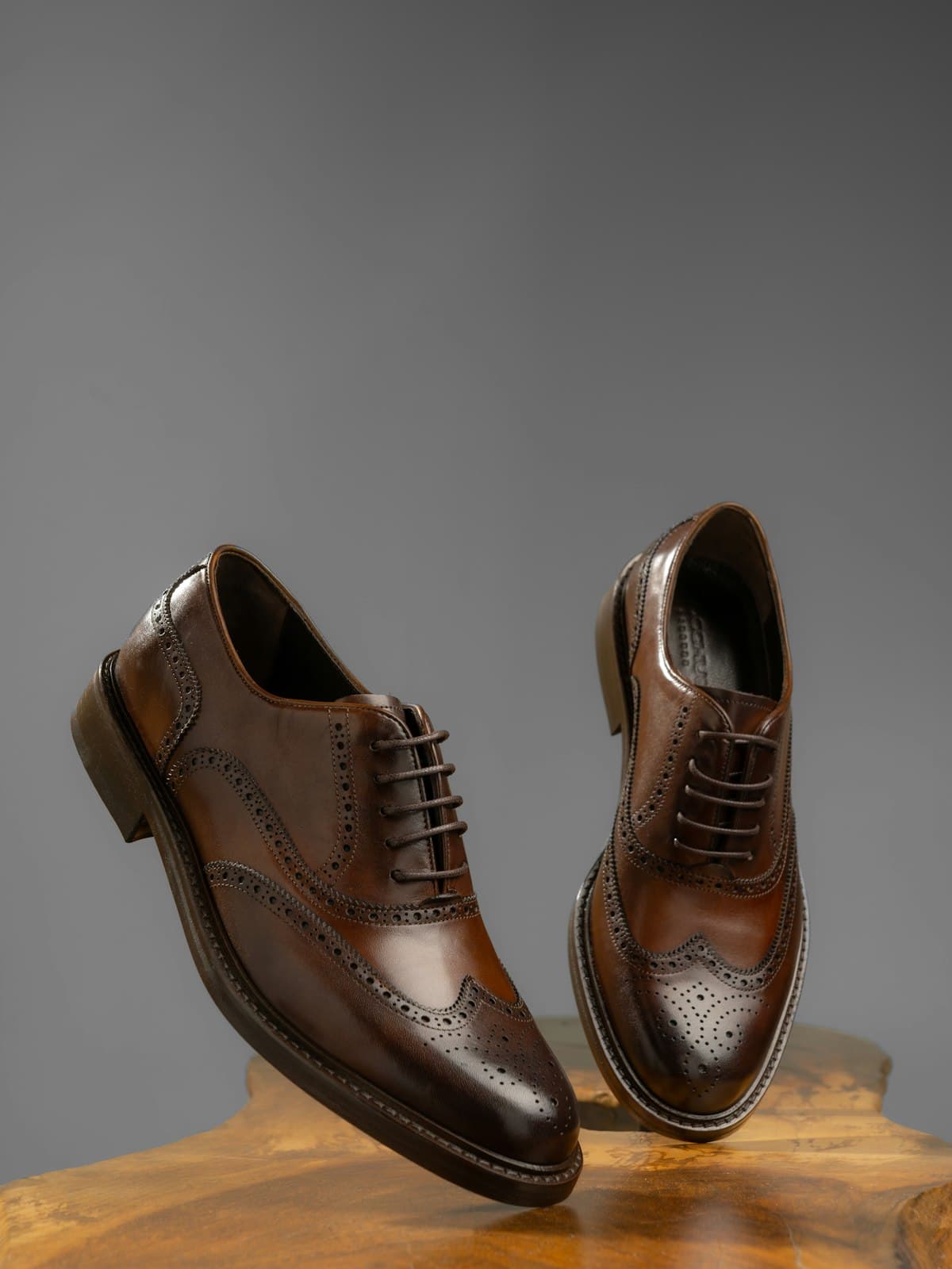 Massimo Dutti — Oxford liscia con suola in cuoio